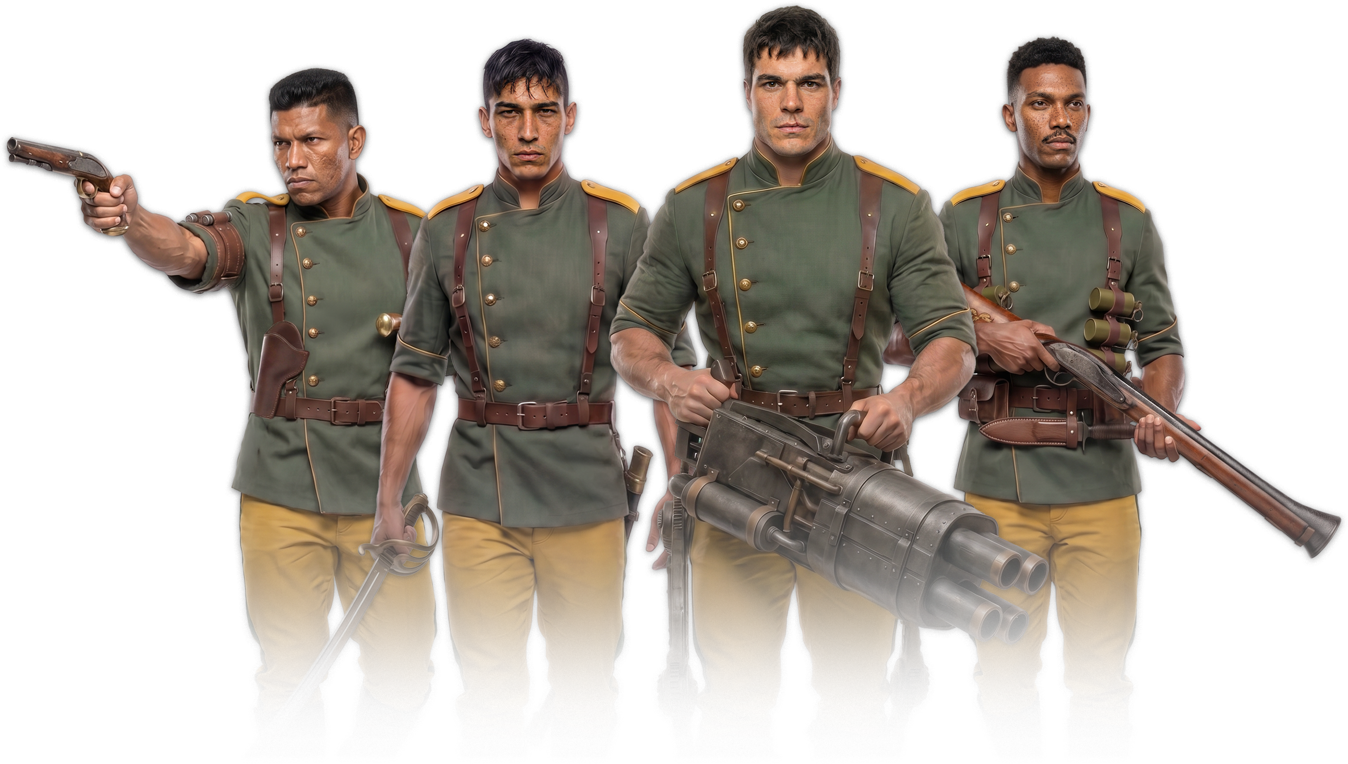 Os quatro combatentes de Veracruz